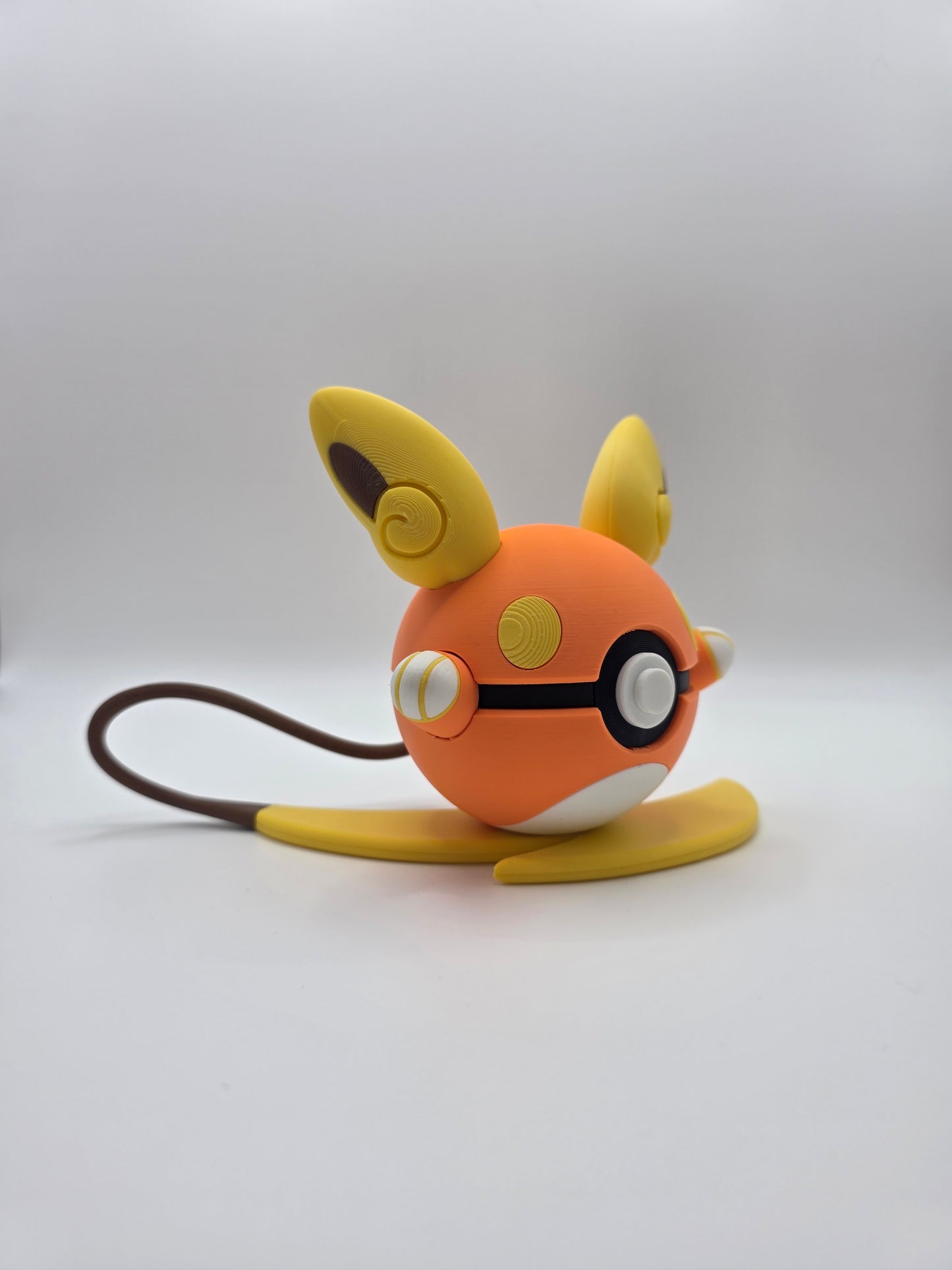 Character Design - 3D Printed Character Ball - Alolan Raichu - Unique Display Collectible.