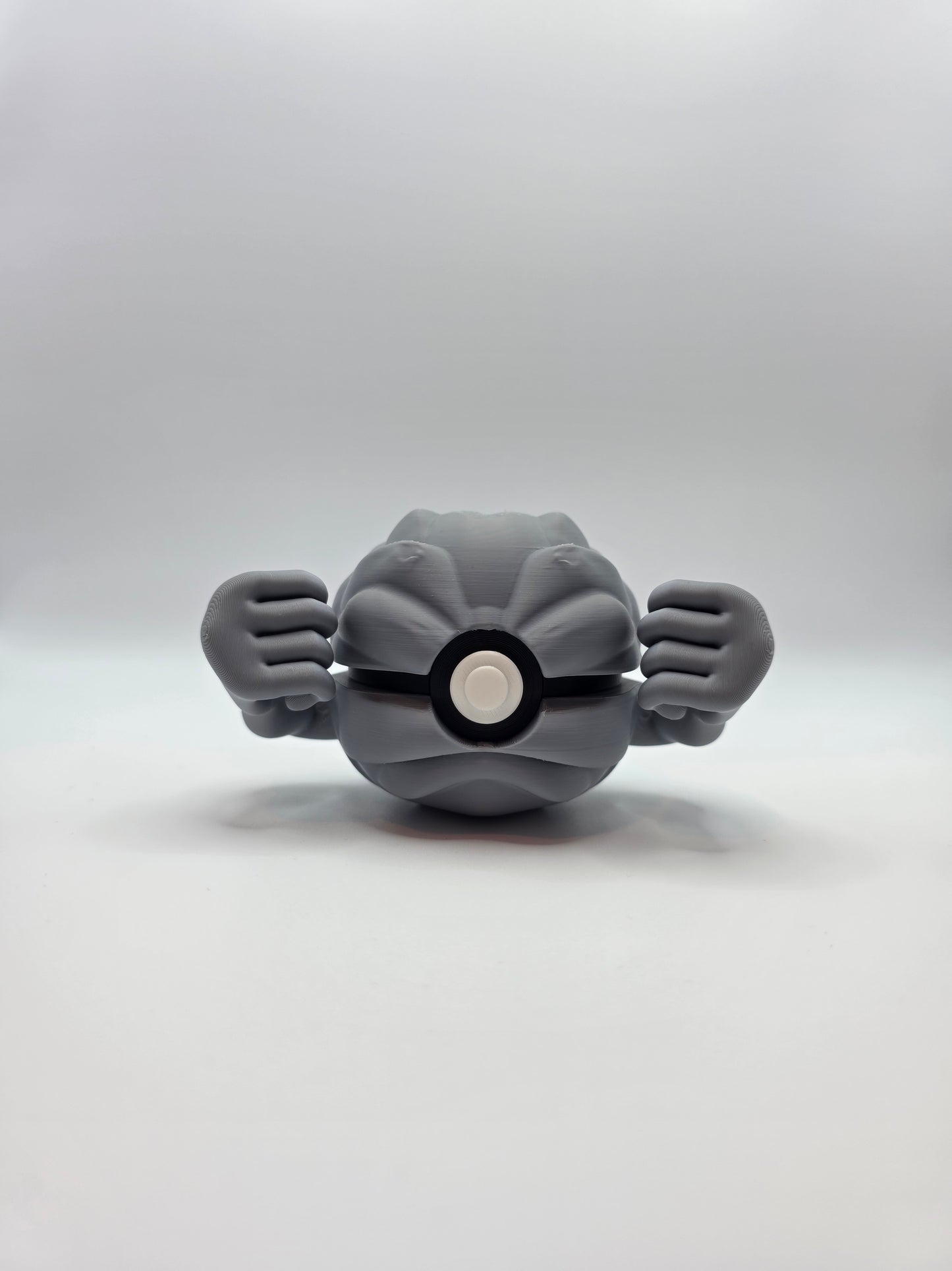 Character Design - 3D Printed Character Ball - Geodude - Unique Display Collectible.