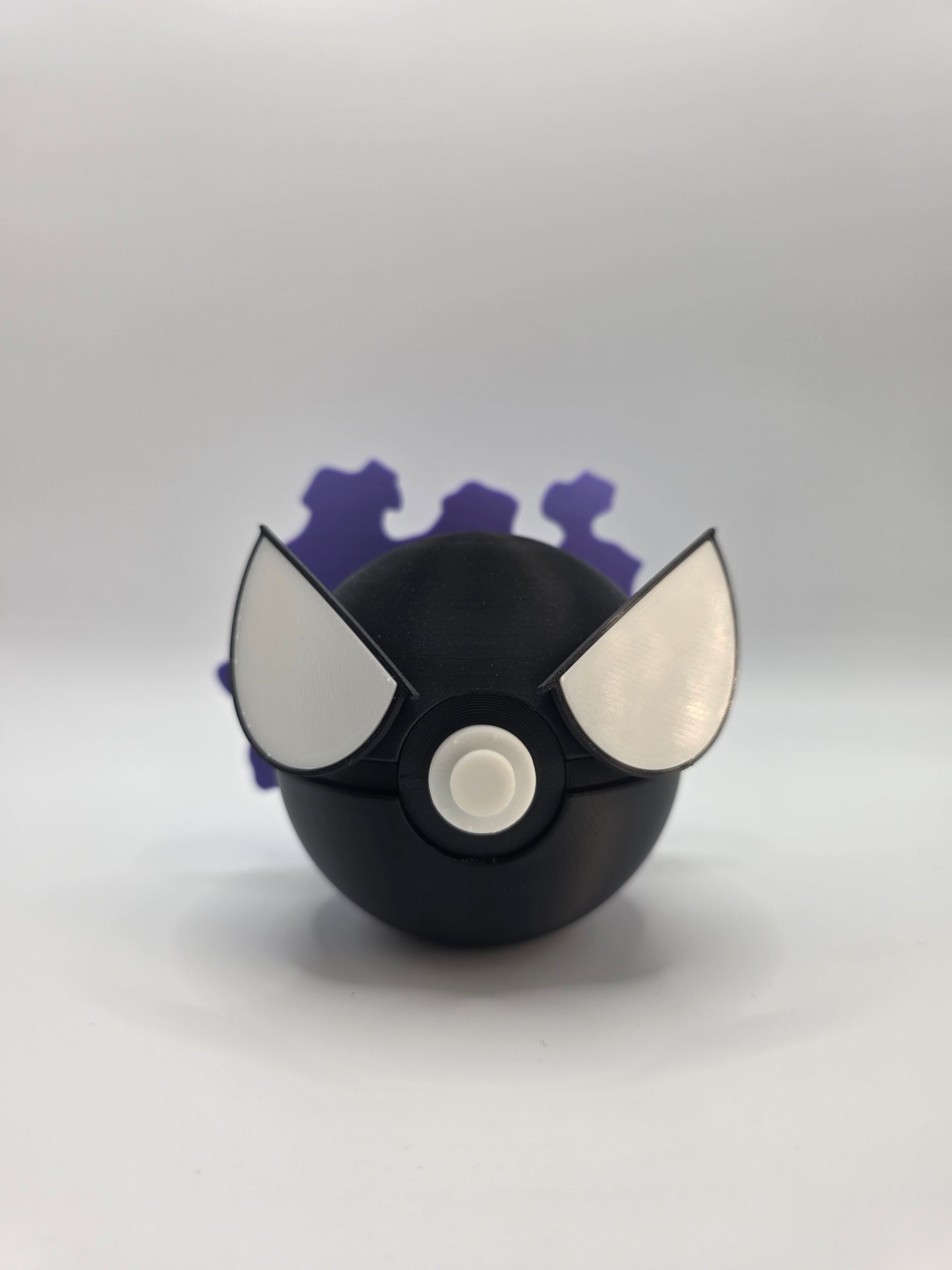 Character Design - 3D Printed Character Ball - Gastly - Unique Display Collectible.