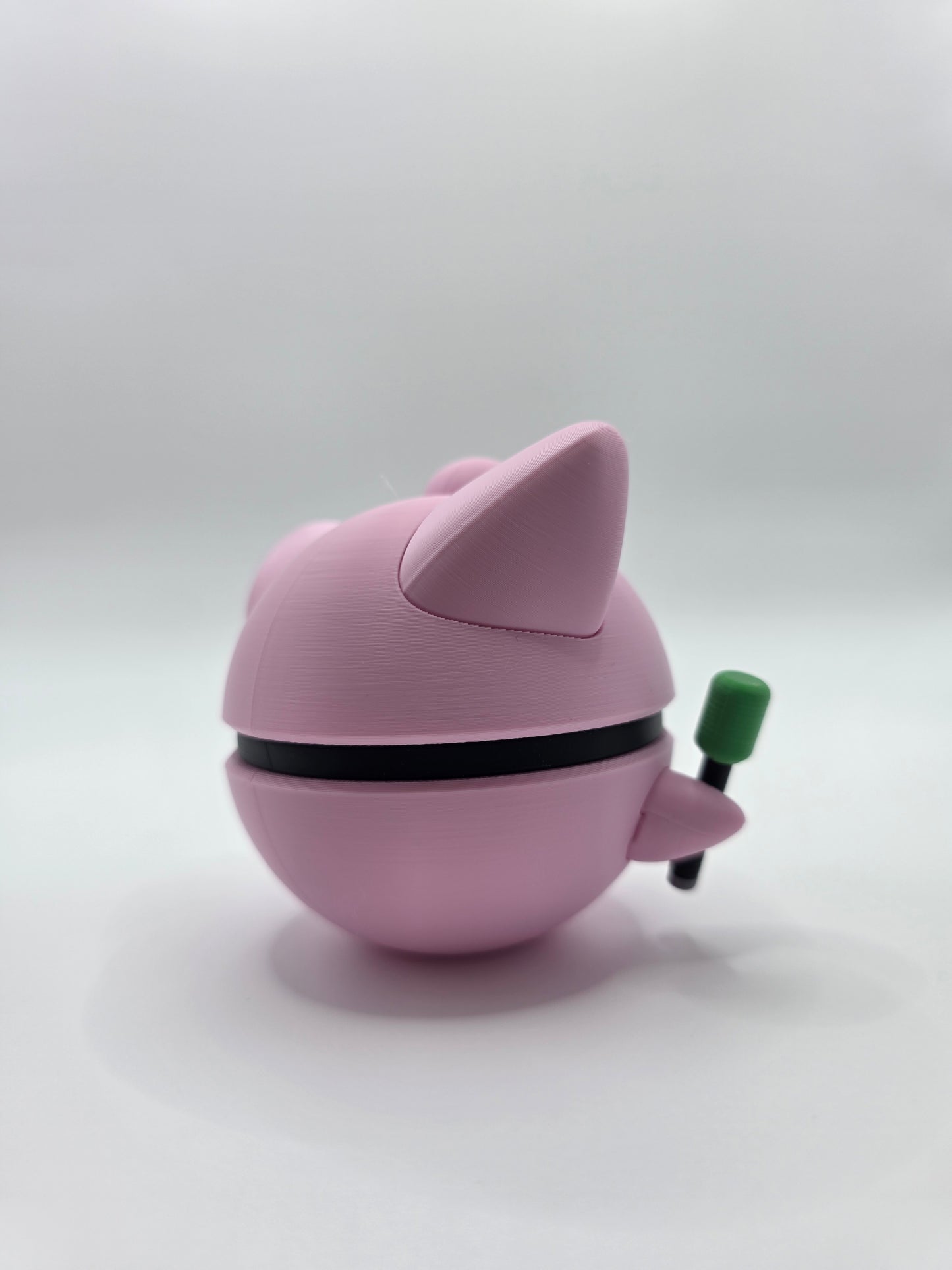 Character Design - 3D Printed Character Ball - Jigglypuff - Unique Display Collectible.