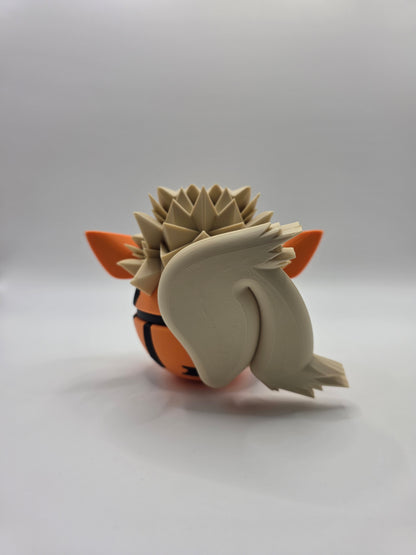 Character Design - 3D Printed Character Ball - Arcanine - Unique Display Collectible.