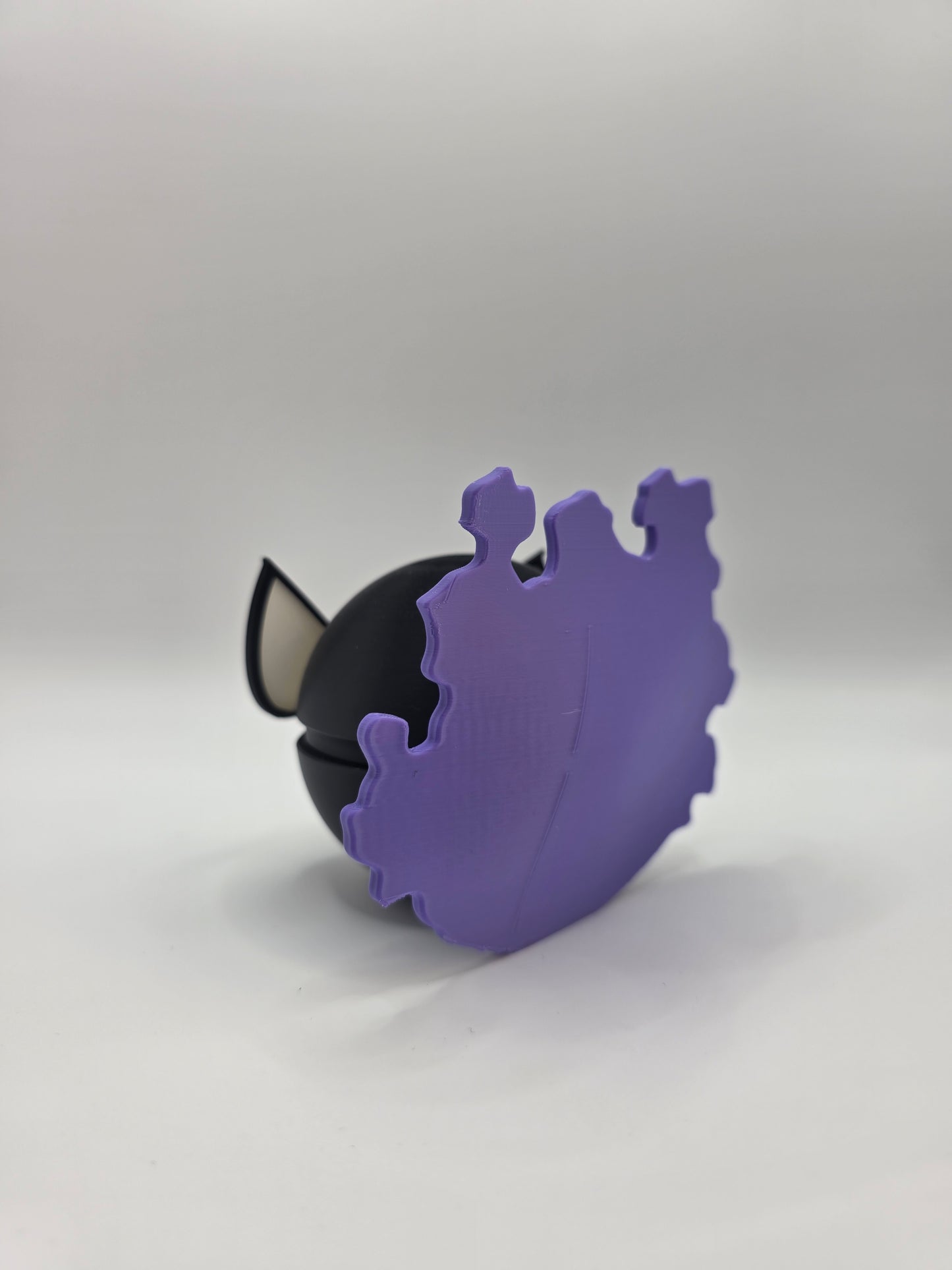 Character Design - 3D Printed Character Ball - Gastly - Unique Display Collectible.