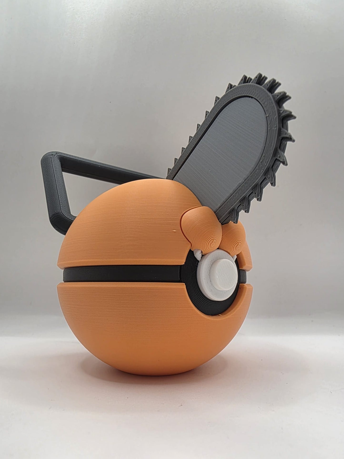 Anime Character Design - 3D Printed Pokeball - Pochita - Exclusive Display Collectible.