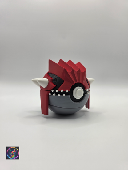 Character Design - 3D Printed Character Ball - Groudon - Unique Display Collectible.