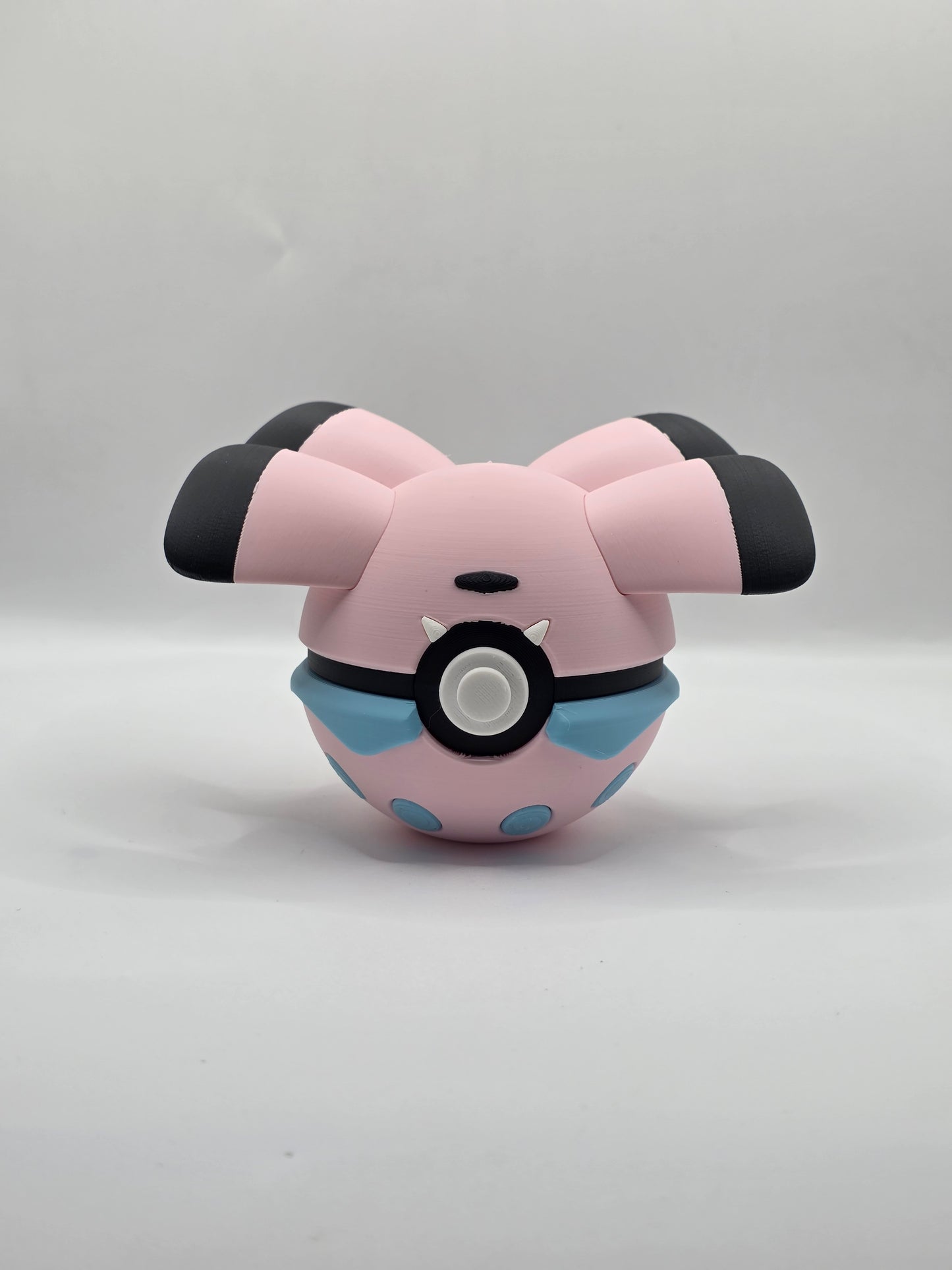 Character Design - 3D Printed Character Ball - Snubbull - Unique Display Collectible.