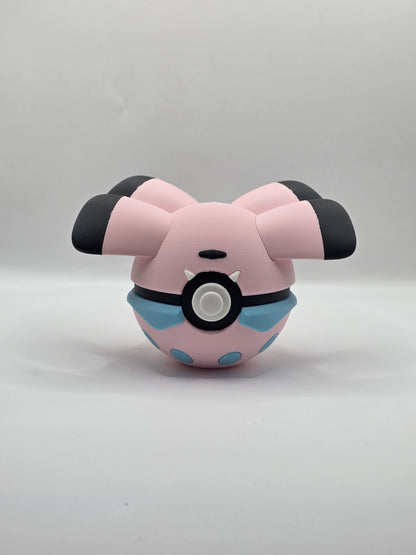 Character Design - 3D Printed Character Ball - Snubbull - Unique Display Collectible.