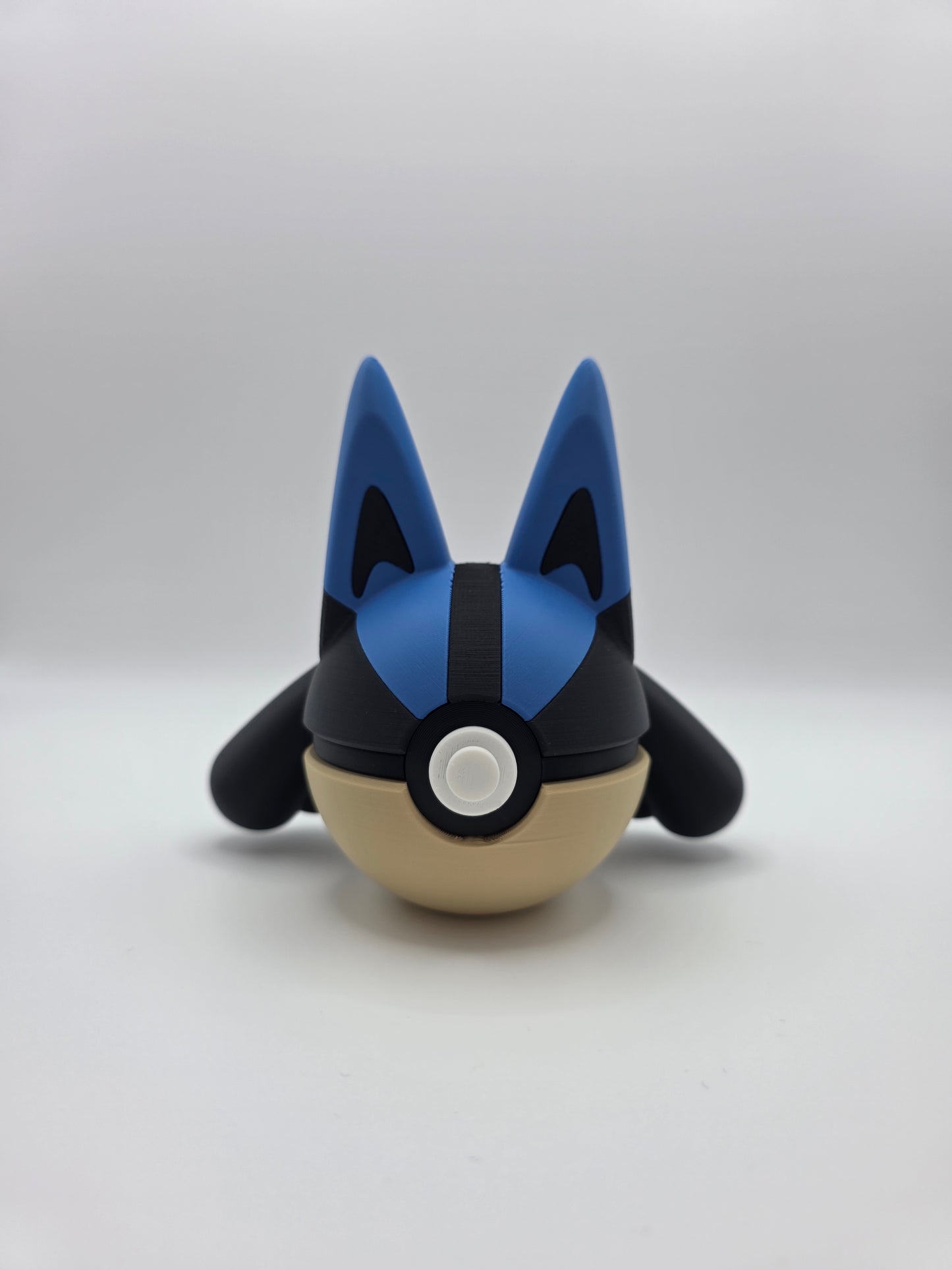 Character Design - 3D Printed Character Ball - Lucario - Unique Display Collectible.