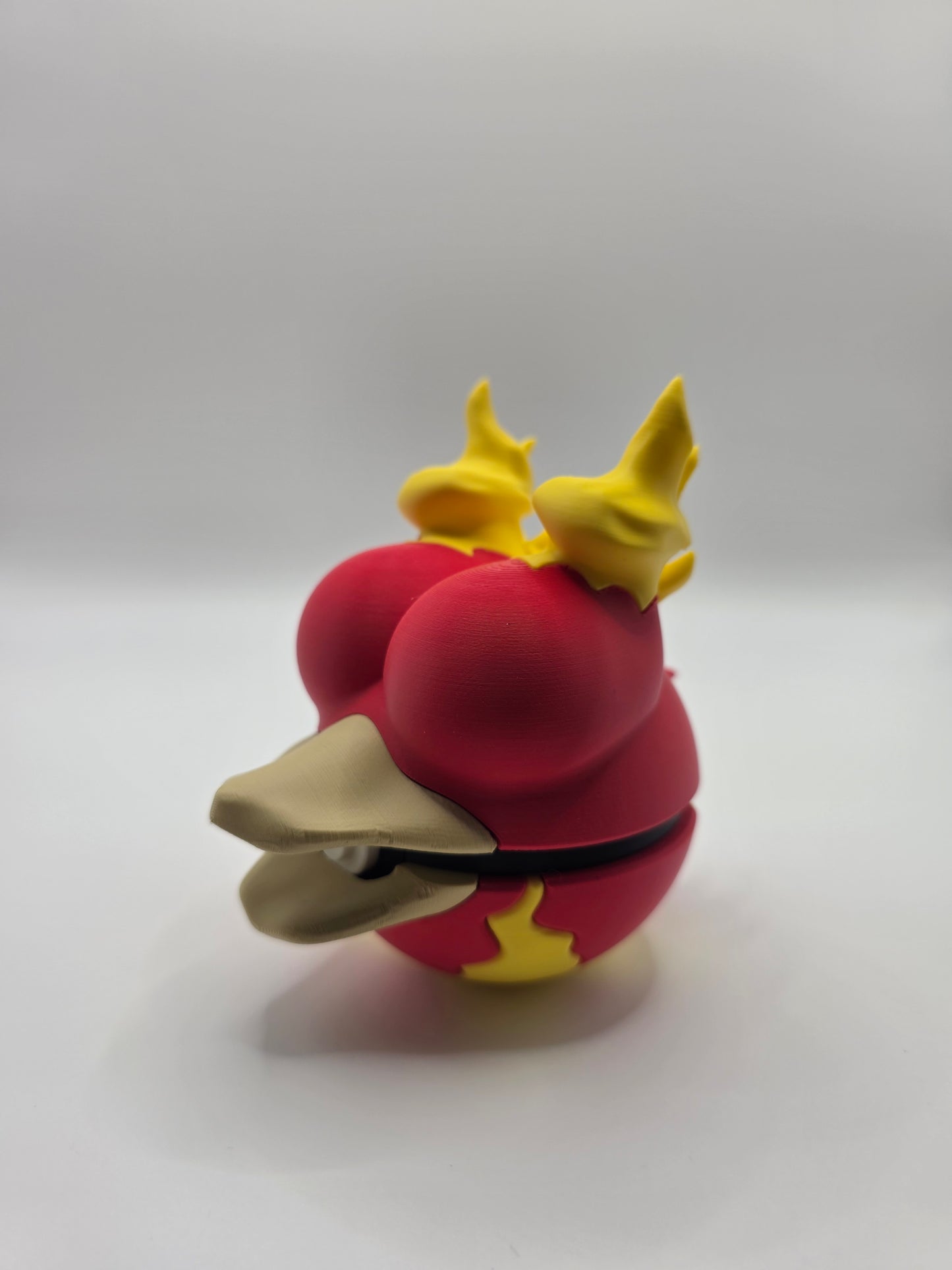 Character Design - 3D Printed Character Ball - Magmar - Unique Display Collectible.