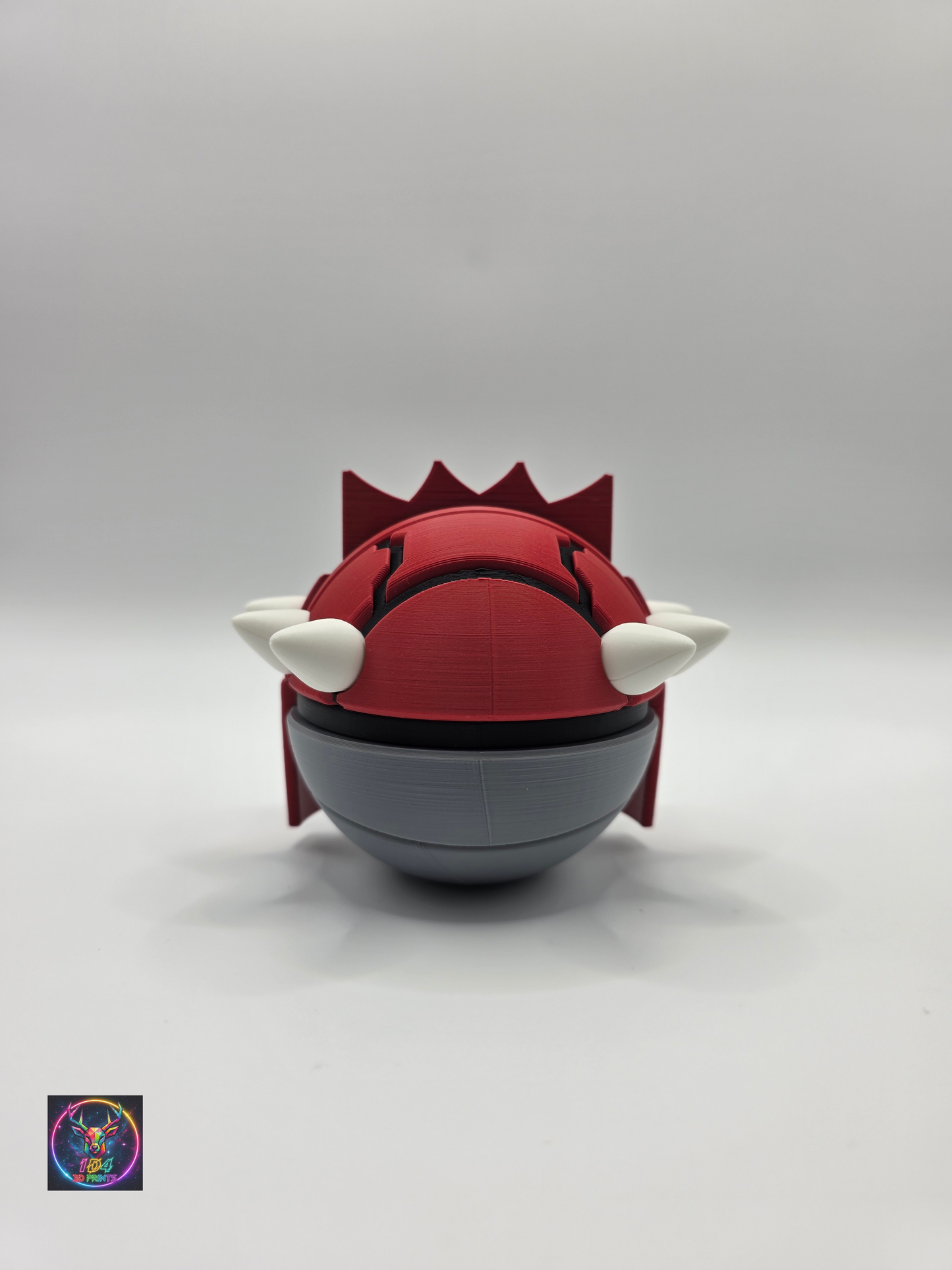 Character Design - 3D Printed Character Ball - Groudon - Unique Display Collectible.