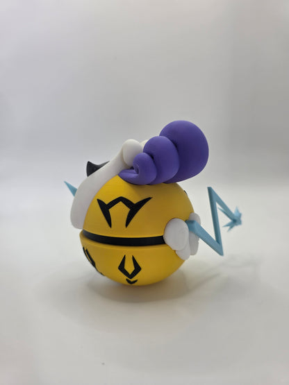 Character Design - 3D Printed Character Ball - Raikou - Unique Display Collectible.