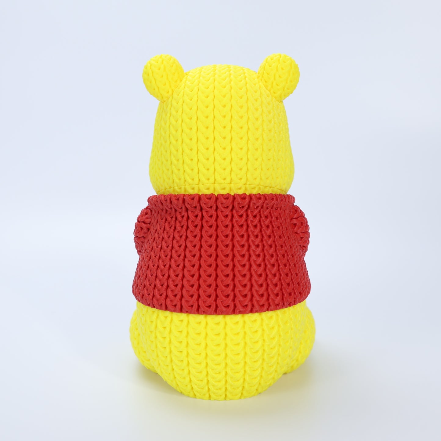 Cozy Knit-Style Honey Bear Figure – 3D Printed Collectible