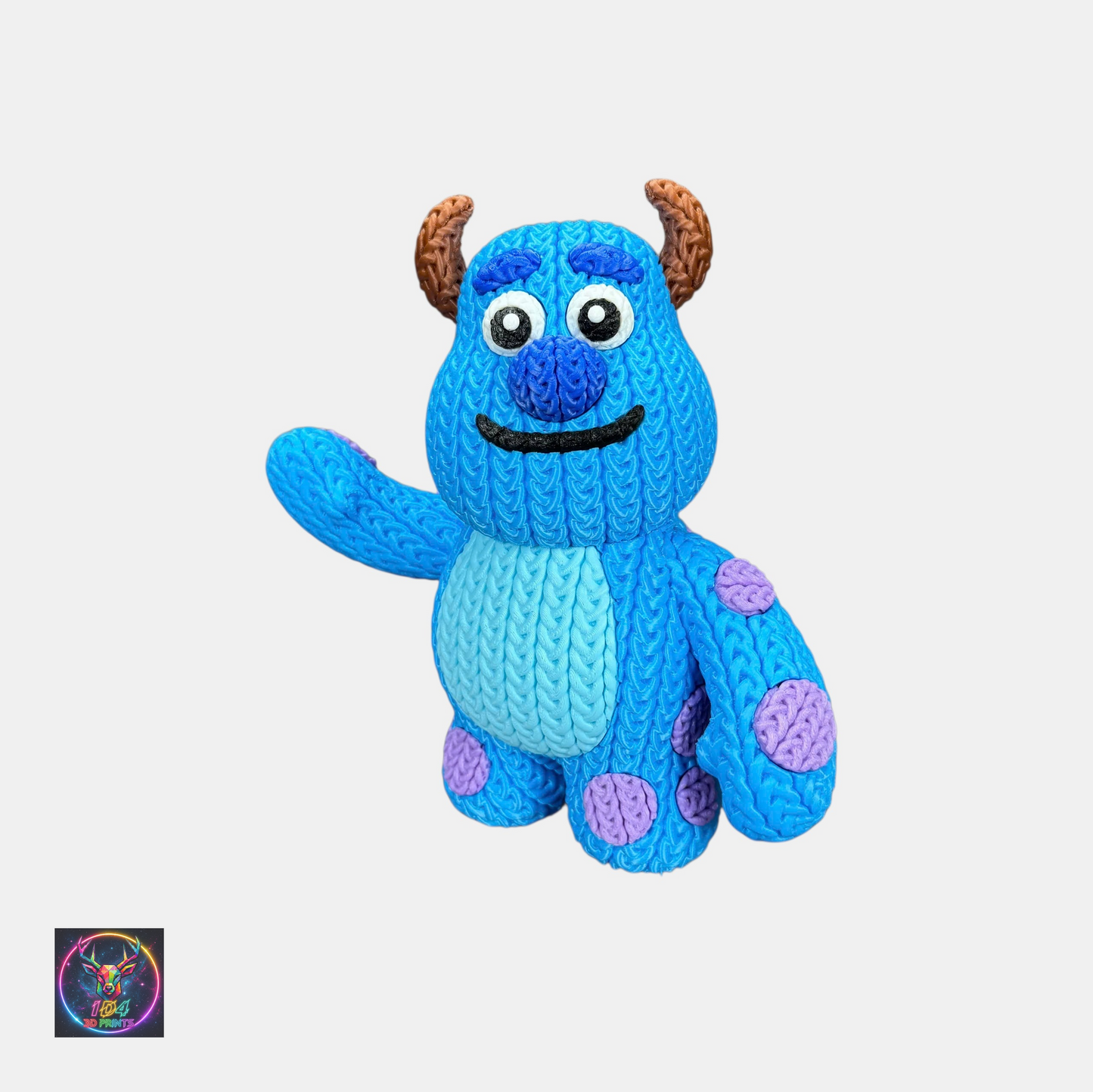 🧶Retro Knitted Closet Monster Buddies  - 3D Printed Closet Monster Collectible -