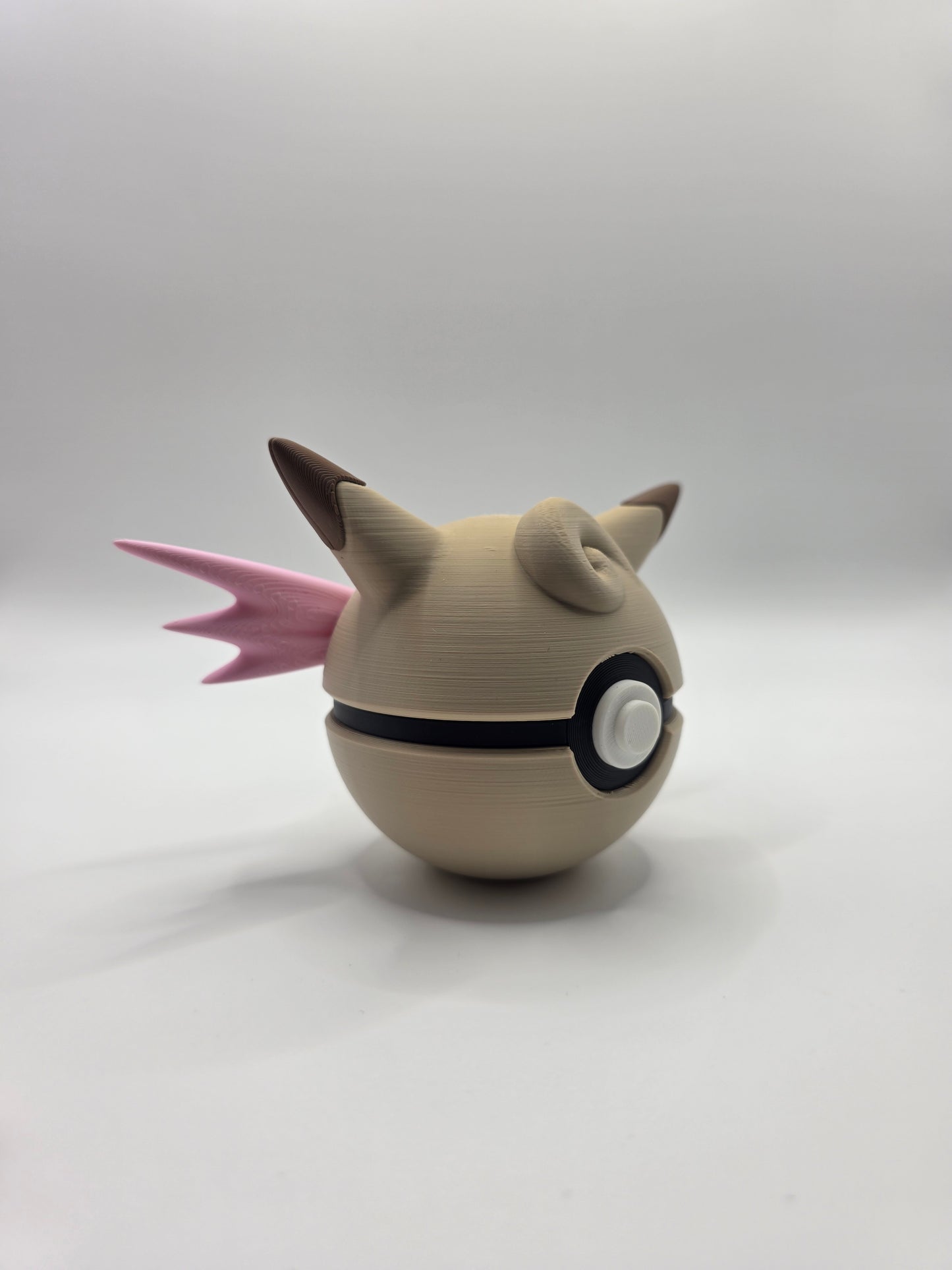 Character Design - 3D Printed Character Ball - Clefable - Unique Display Collectible.
