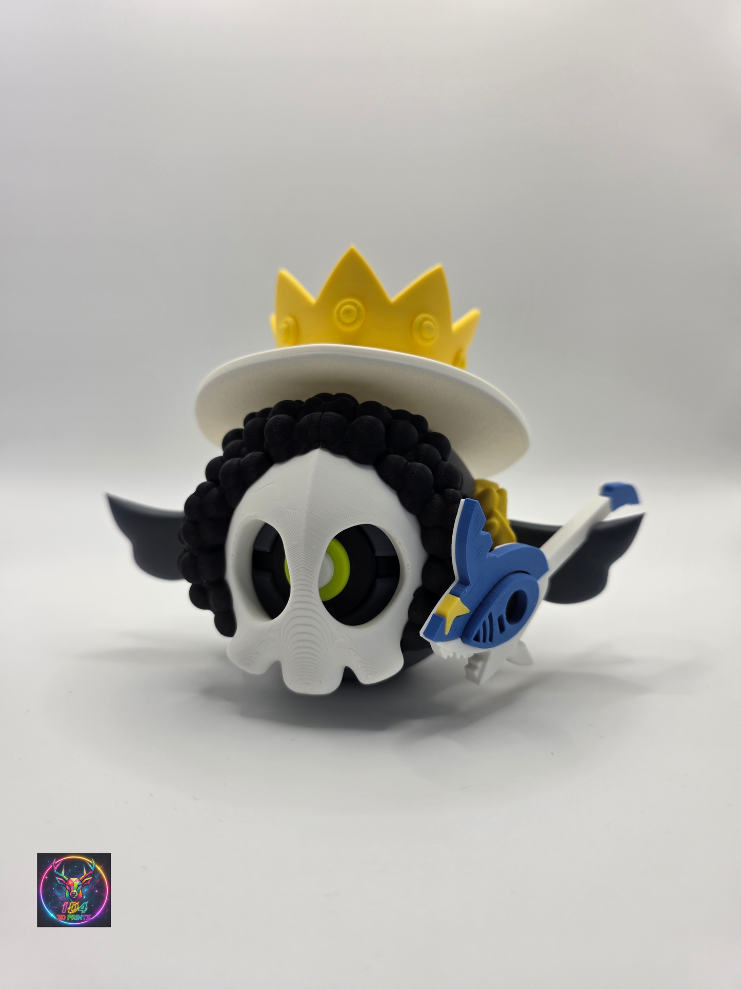 Character Design - 3D Printed Character Ball - Brook Duskull - Unique Display Collectible.