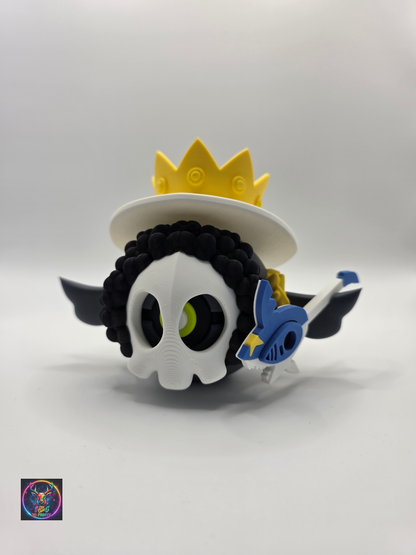 Character Design - 3D Printed Character Ball - Brook Duskull - Unique Display Collectible.