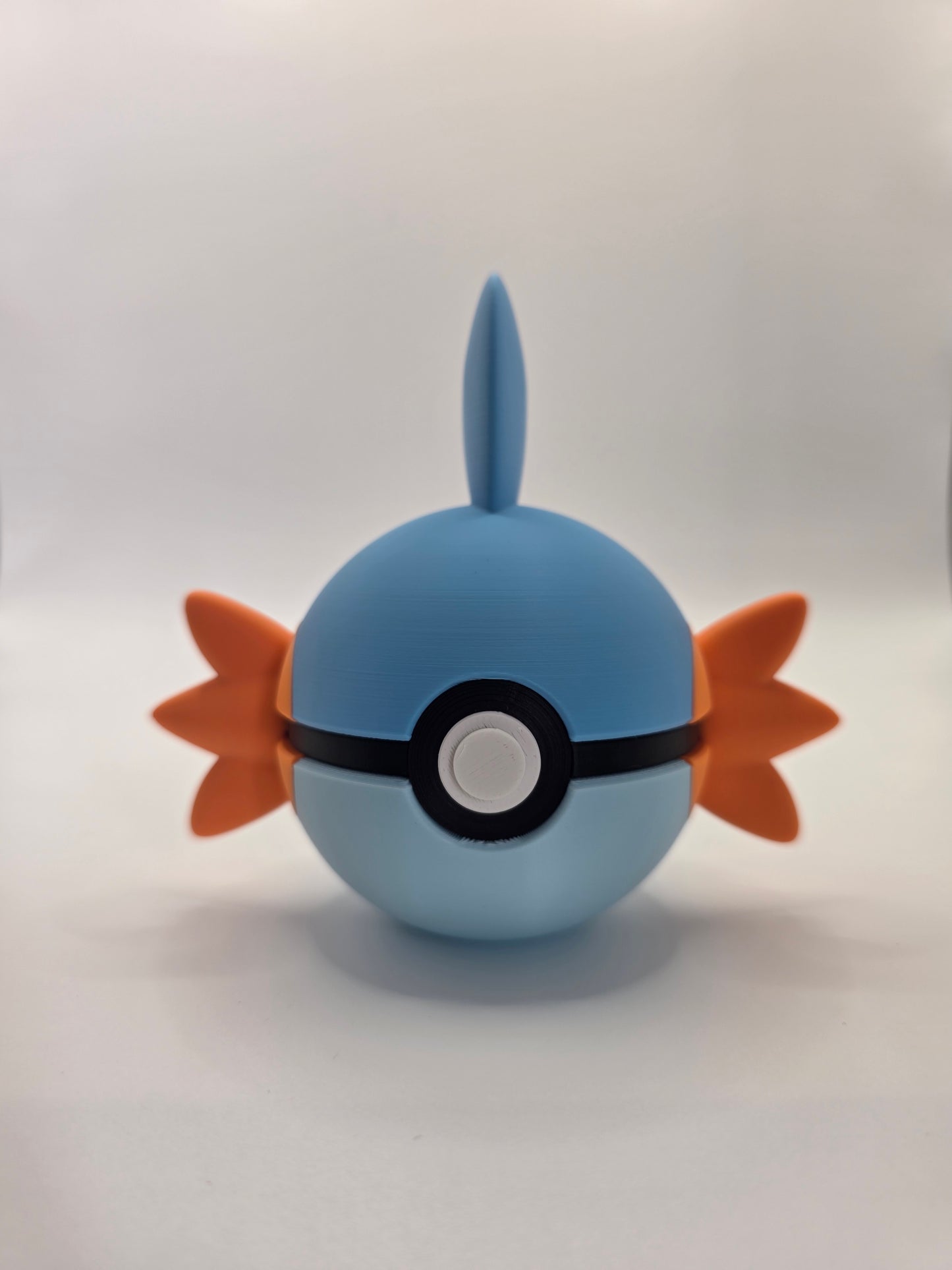 Character Design - 3D Printed Character Ball - Mudkip - Unique Display Collectible.