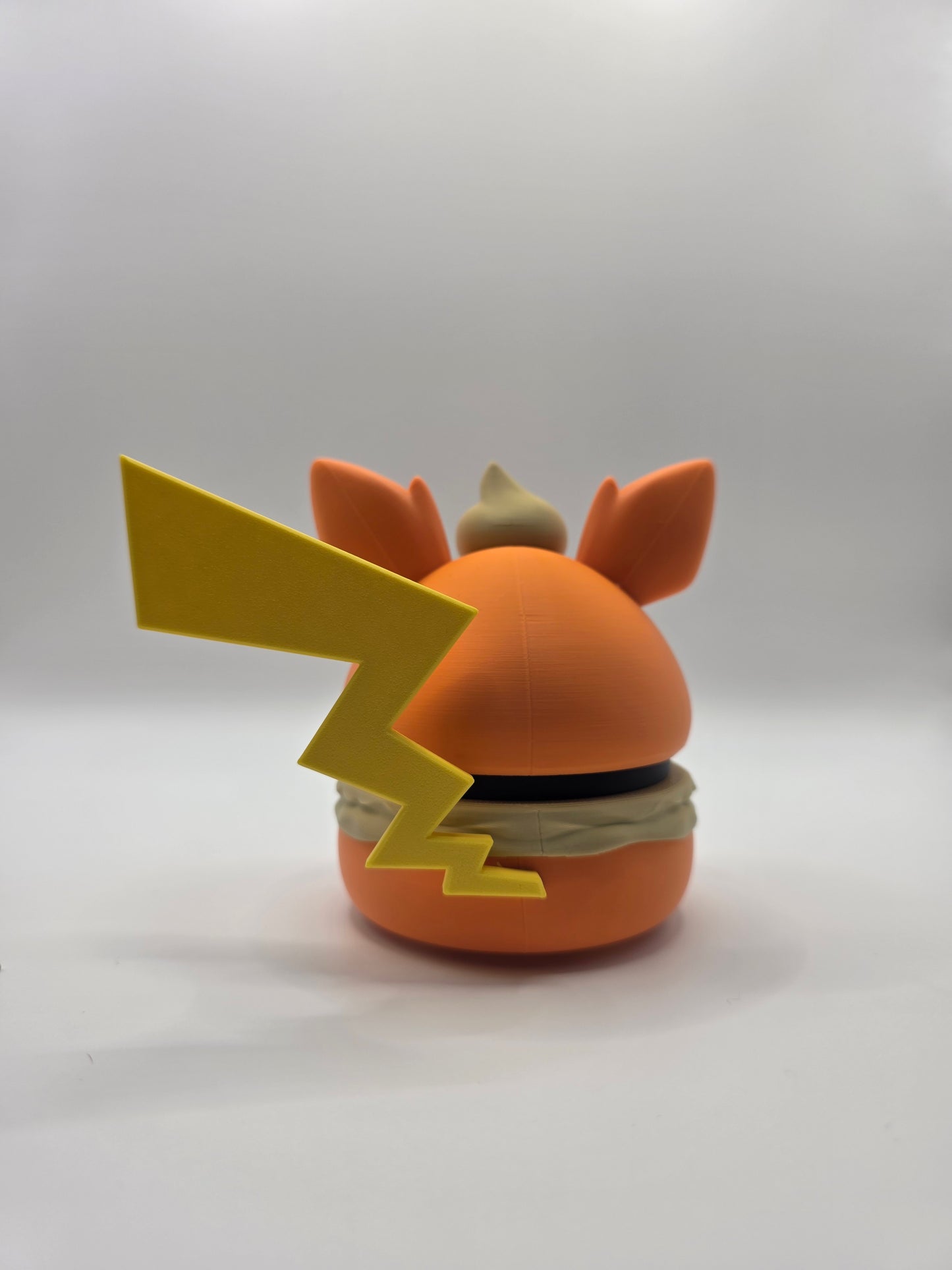 Character Design - 3D Printed Character Ball - Poncho Pikachu Collection - Unique Display Collectible.