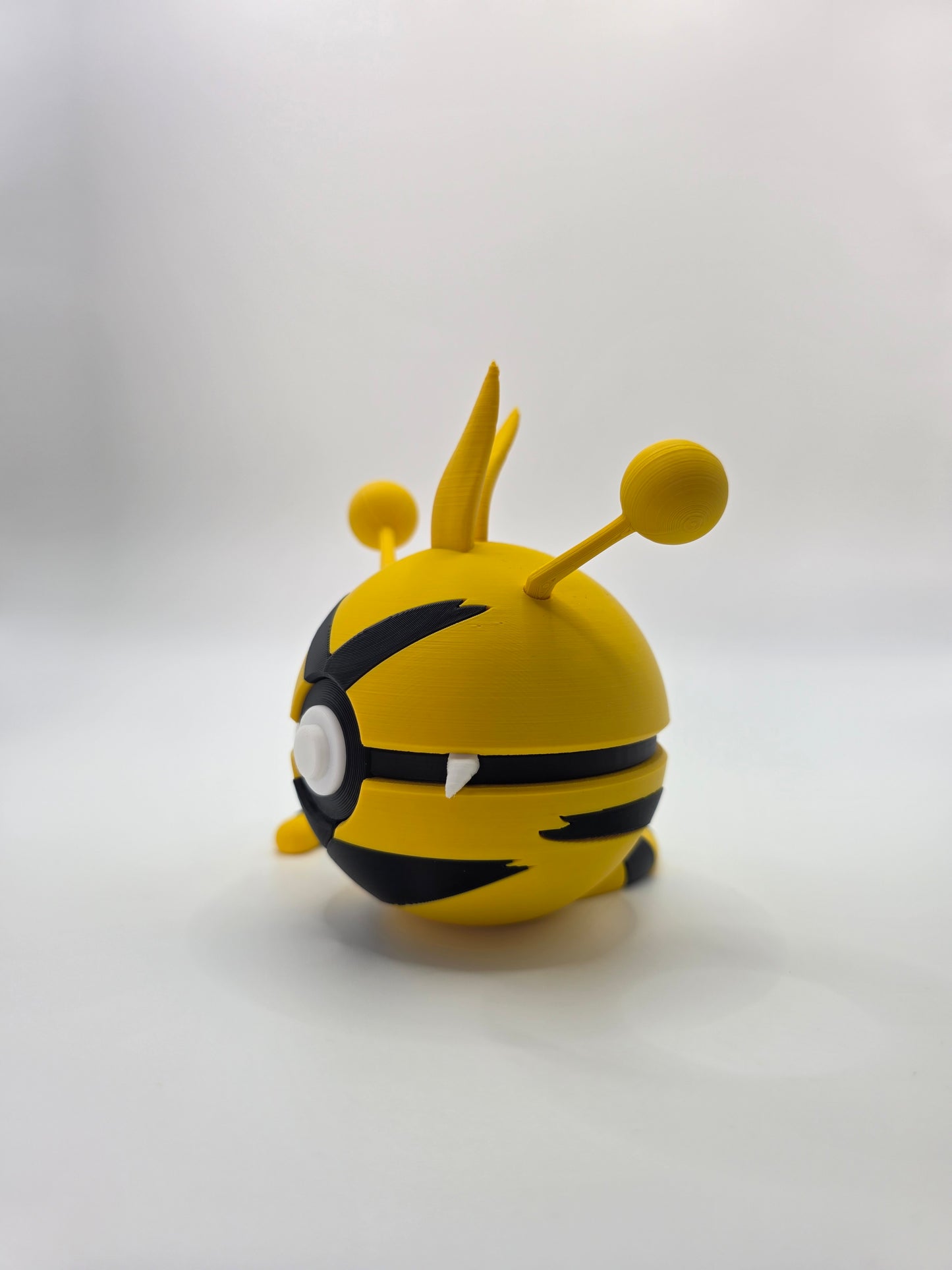 Character Design - 3D Printed Character Ball - Electabuzz - Unique Display Collectible.