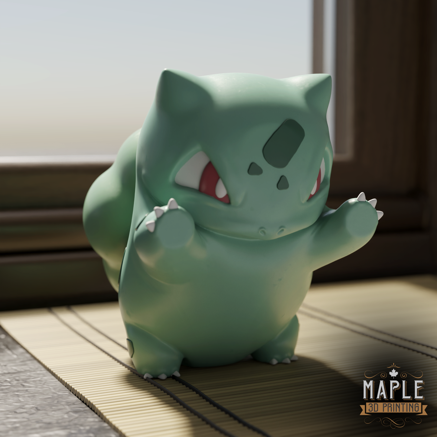 Window Pokemon - 3D Printed Character Design - A distinctive and highly collectible display item.