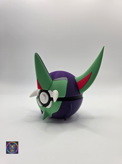 Character Design - 3D Printed Character Ball - Grimmsnarl - Unique Display Collectible.