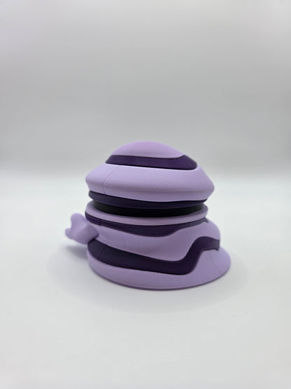 Character Design - 3D Printed Character Ball - Grimer - Unique Display Collectible.