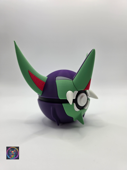 Character Design - 3D Printed Character Ball - Grimmsnarl - Unique Display Collectible.