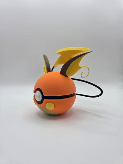 Character Design - 3D Printed Character Ball - Raichu - Unique Display Collectible.