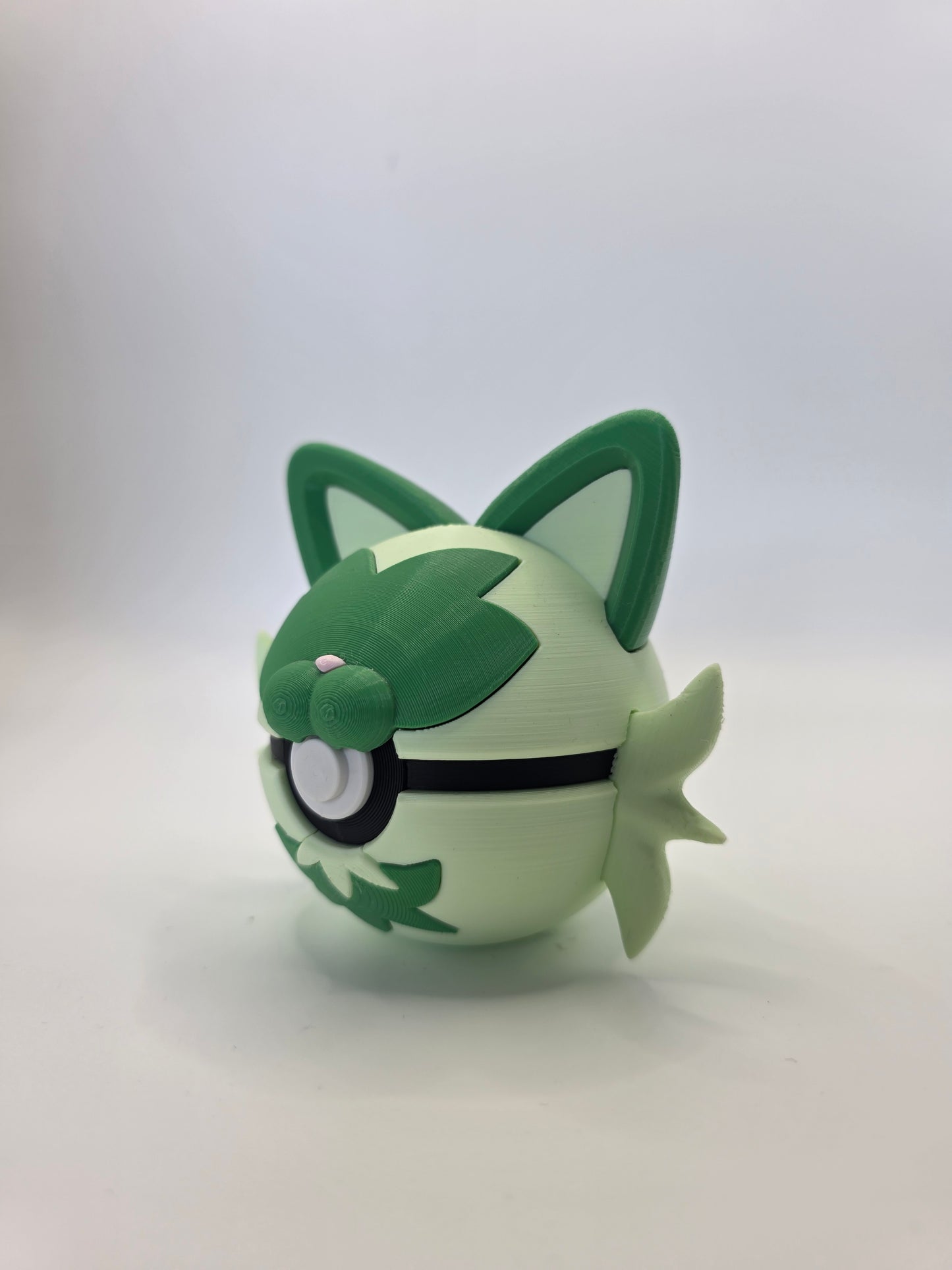 Character Design - 3D Printed Character Ball - Sprigatito - Unique Display Collectible.