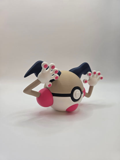 Character Design - 3D Printed Character Ball - Mr Mime - Unique Display Collectible.