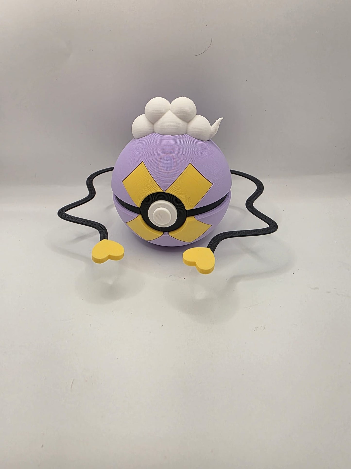 Pokemon Character Design - 3D Printed Pokeball - Driftloon - Exclusive Display Collectible.