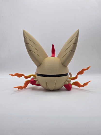 Character Design - 3D Printed Character Ball - Mega Blaziken - Unique Display Collectible.