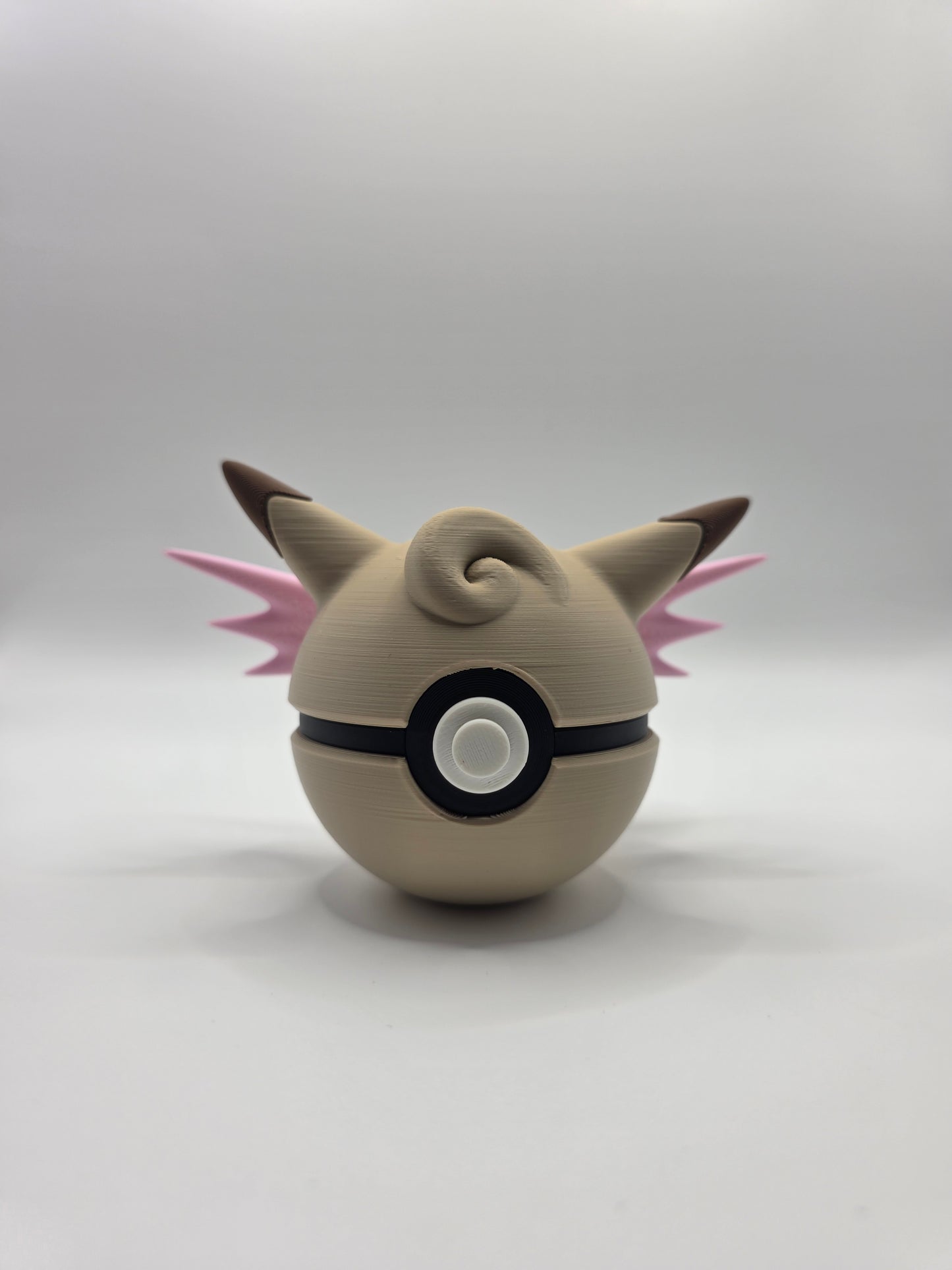 Character Design - 3D Printed Character Ball - Clefable - Unique Display Collectible.