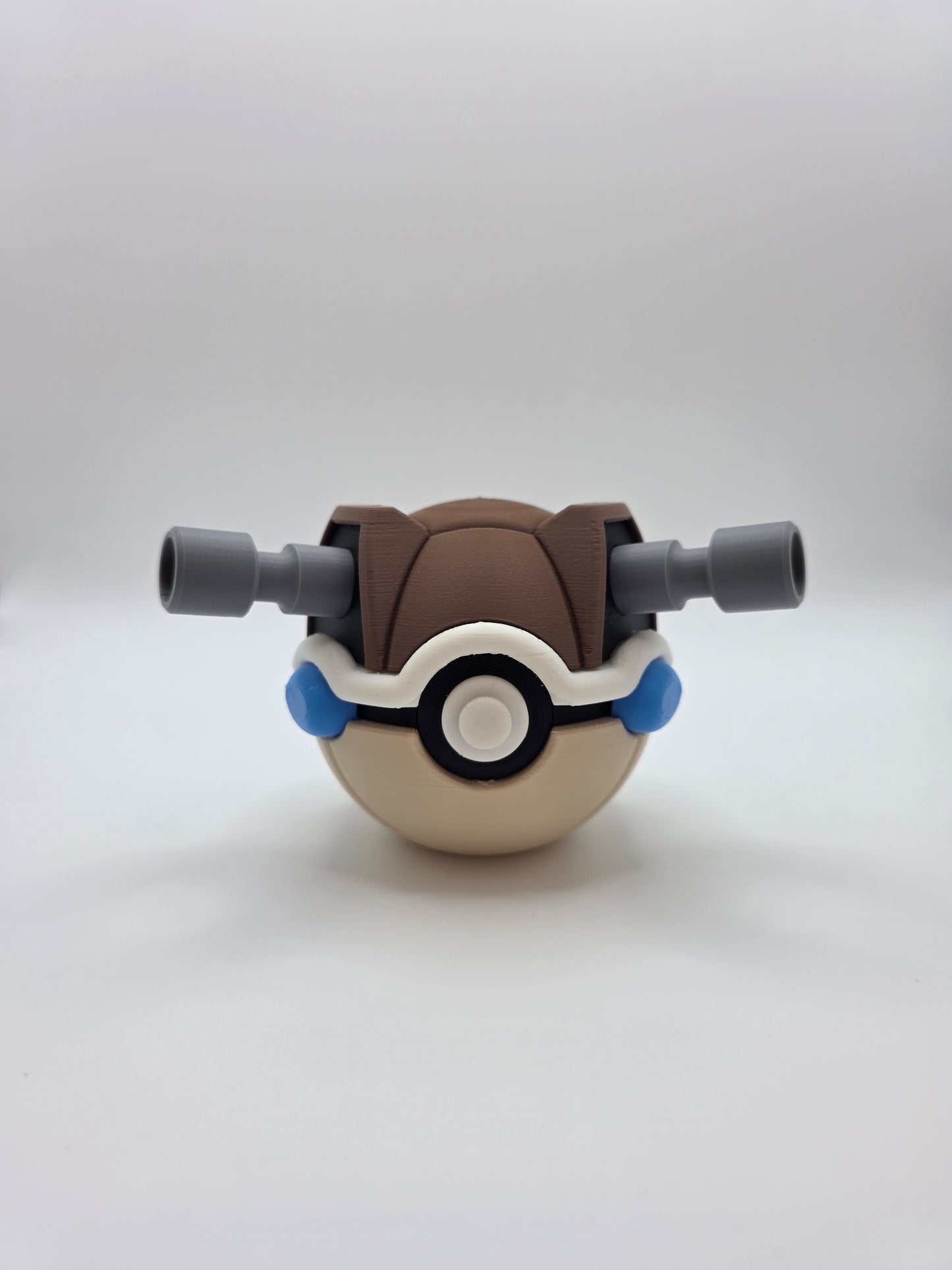 Character Design - 3D Printed Character Ball - Blastoise - Unique Display Collectible.