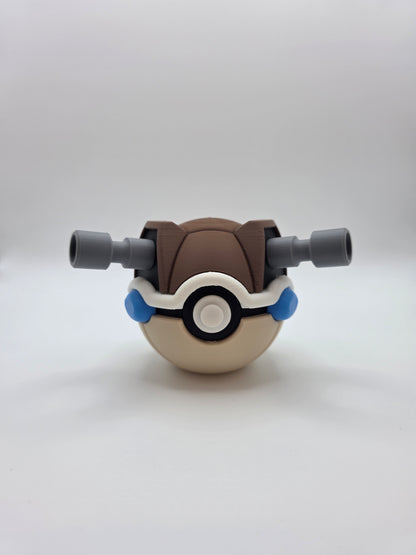Character Design - 3D Printed Character Ball - Blastoise - Unique Display Collectible.