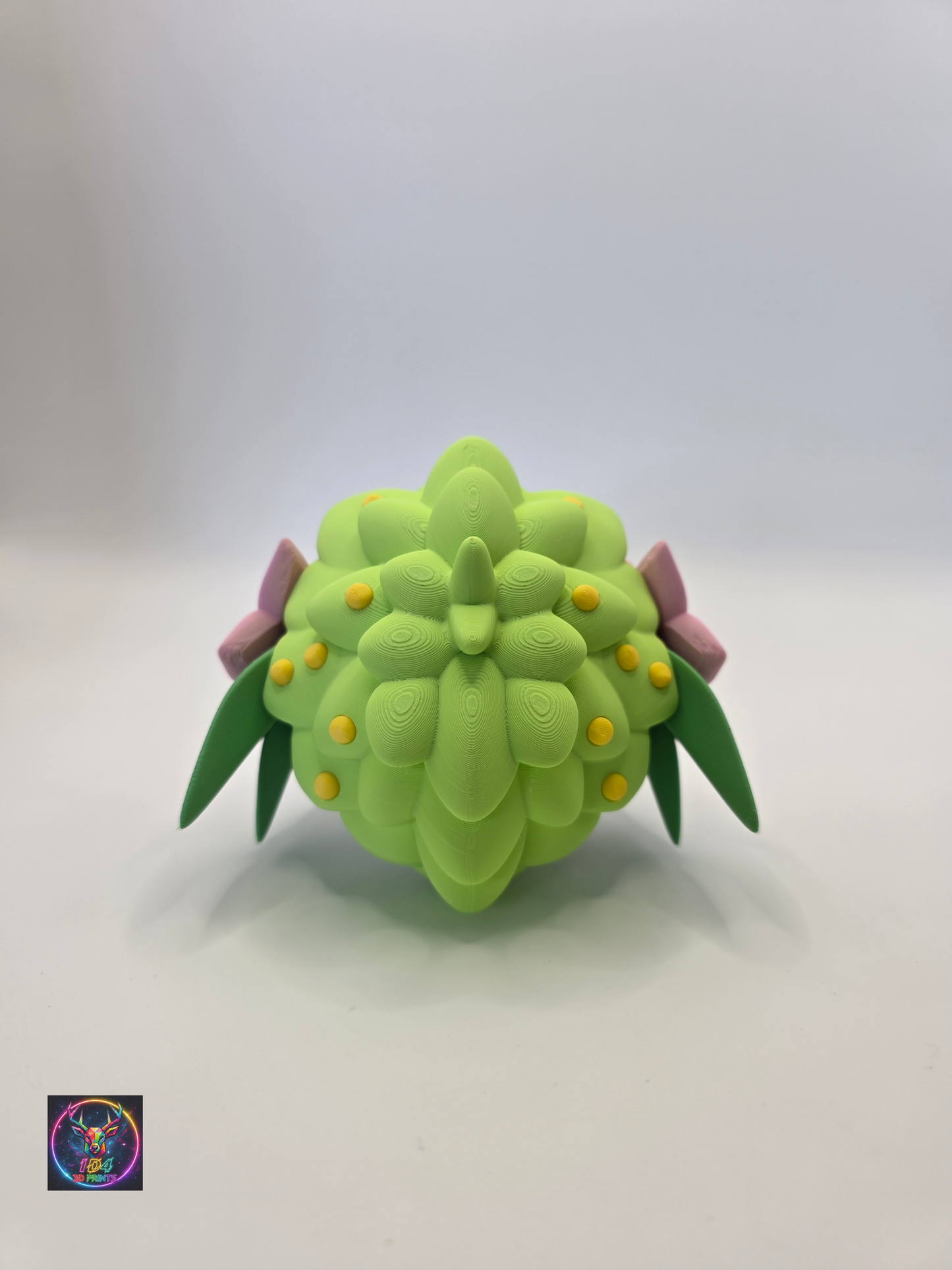 Character Design - 3D Printed Character Ball - Shaymin Land Form - Unique Display Collectible.