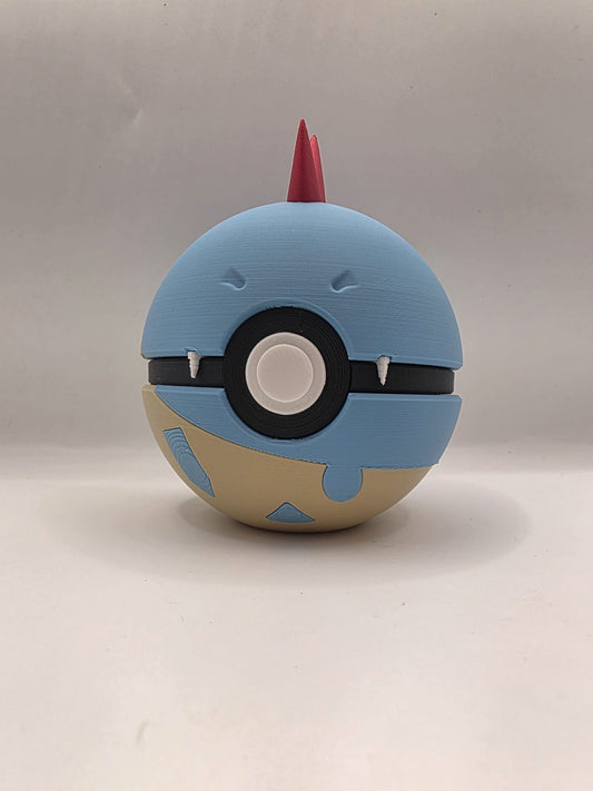 Pokemon Character Design - 3D Printed Pokeball - Croconaw - Exclusive Display Collectible.