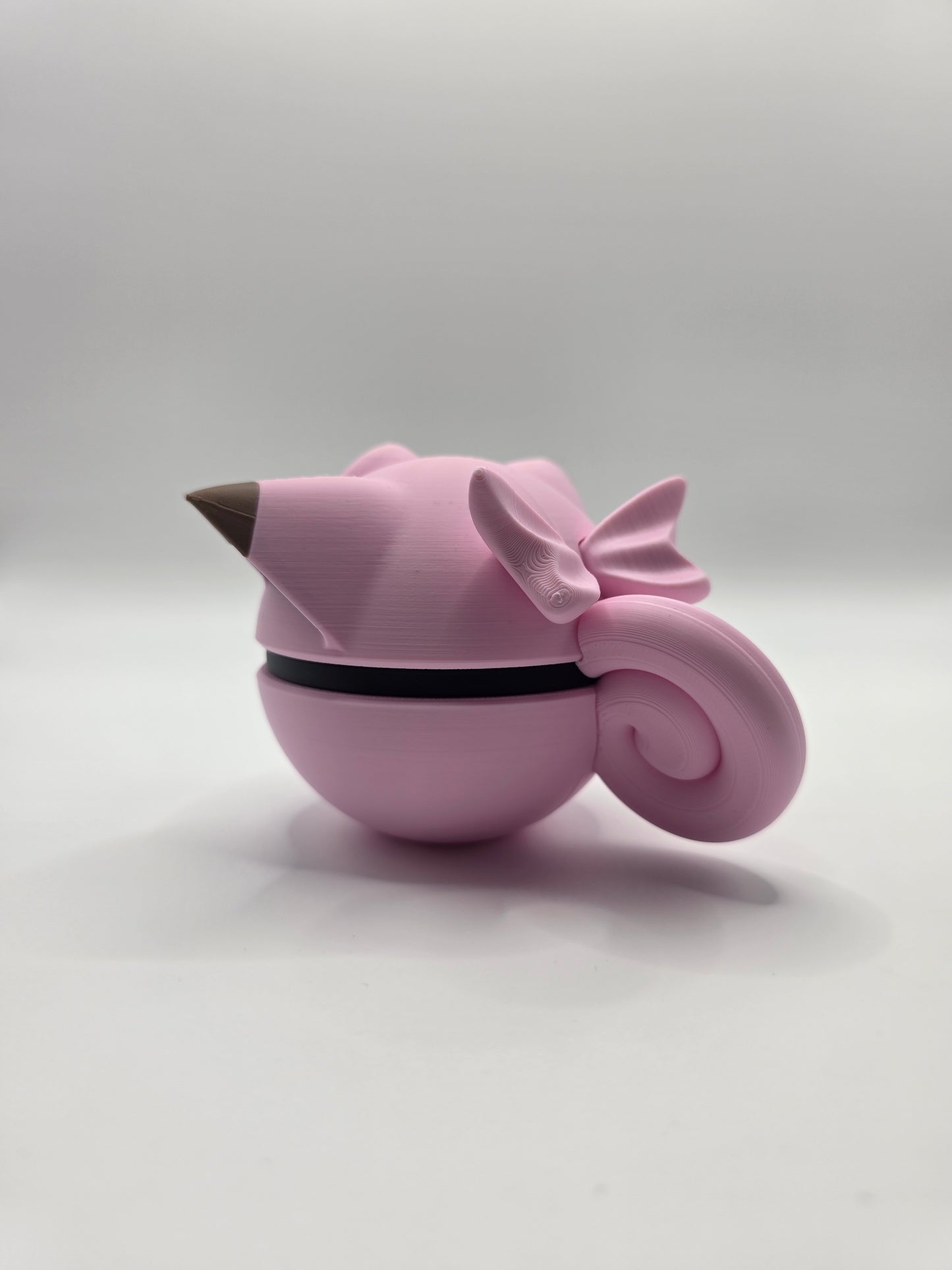 Character Design - 3D Printed Character Ball - Clefairy - Unique Display Collectible.
