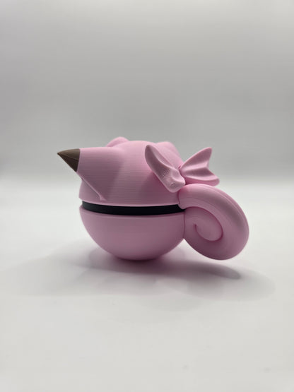 Character Design - 3D Printed Character Ball - Clefairy - Unique Display Collectible.