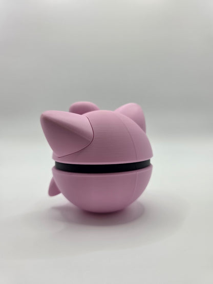 Character Design - 3D Printed Character Ball - Jigglypuff - Unique Display Collectible.
