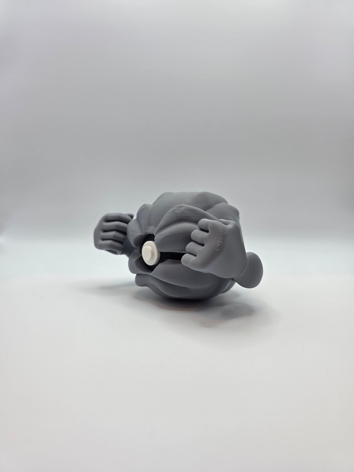 Character Design - 3D Printed Character Ball - Geodude - Unique Display Collectible.