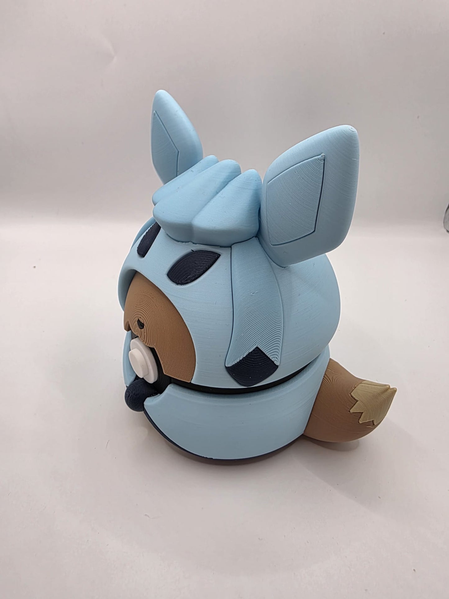 Pokemon Character Design - 3D Printed Pokeball - Eevee Poncho  - Exclusive Display Collectible.