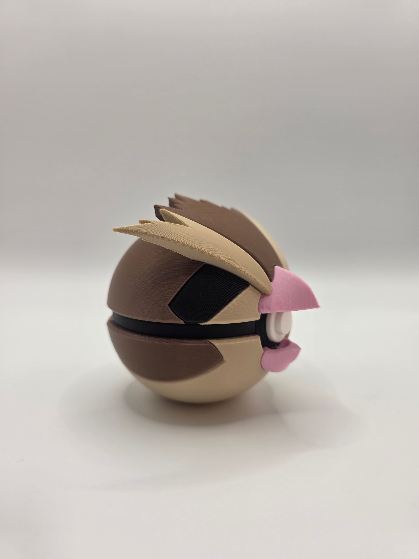 Character Design - 3D Printed Character Ball - Pidgey - Unique Display Collectible.