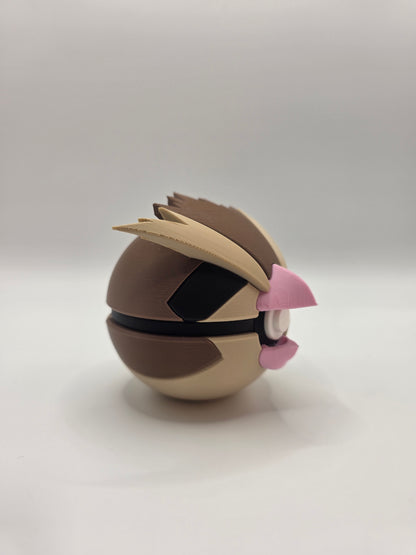 Character Design - 3D Printed Character Ball - Pidgey - Unique Display Collectible.