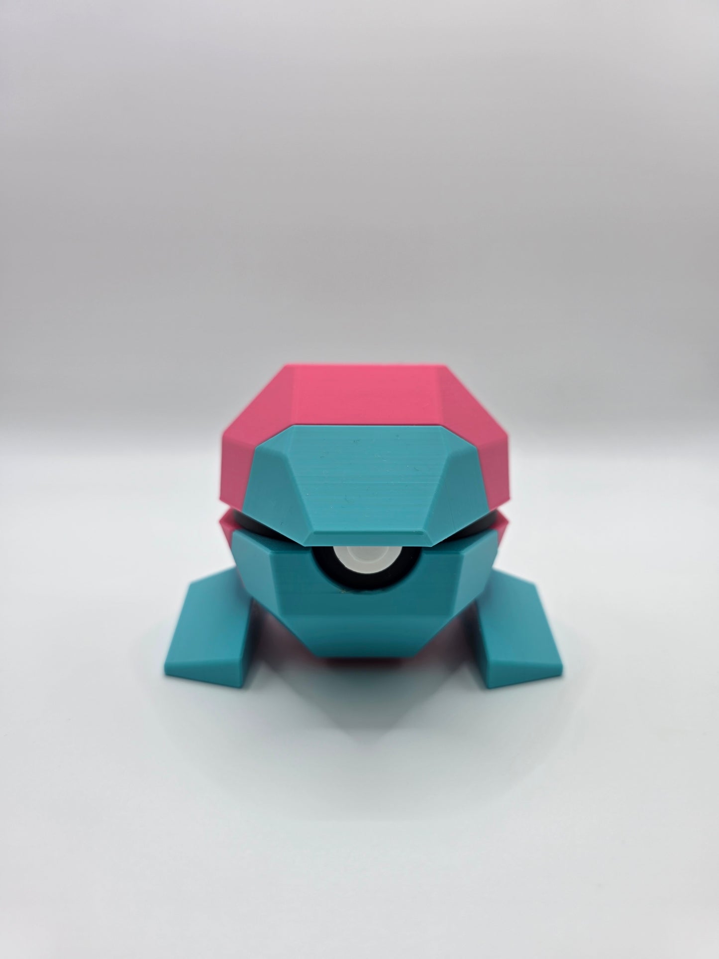 Character Design - 3D Printed Character Ball - Porygon - Unique Display Collectible.