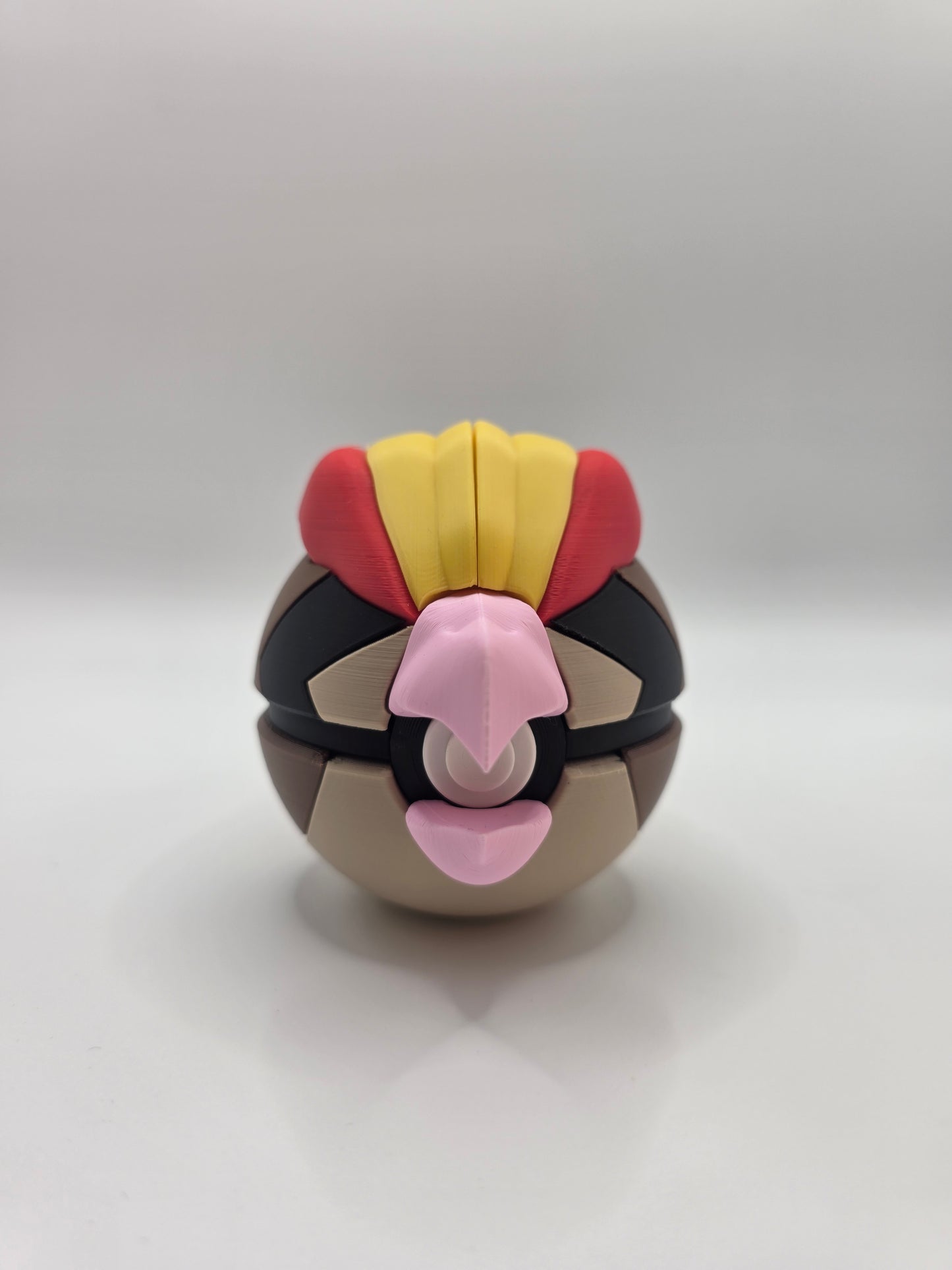 Character Design - 3D Printed Character Ball - Pidgeot - Unique Display Collectible.