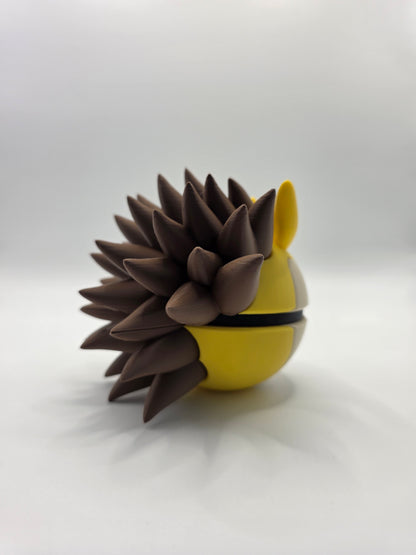 Character Design - 3D Printed Character Ball - Sandslash - Unique Display Collectible.