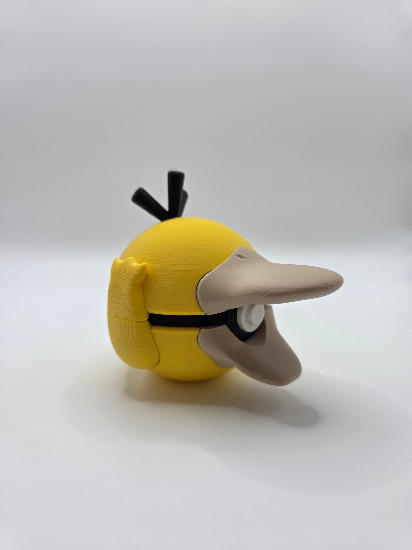 Character Design - 3D Printed Character Ball - Psyduck - Unique Display Collectible.