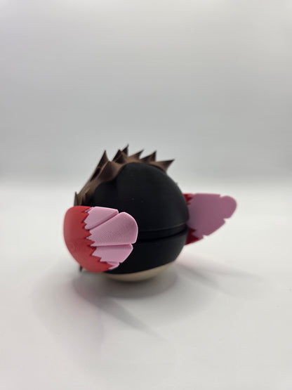 Character Design - 3D Printed Character Ball - Spearow - Unique Display Collectible.