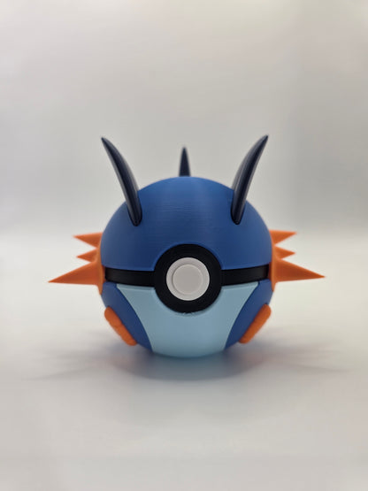 Character Design - 3D Printed Character Ball - Swampert - Unique Display Collectible.