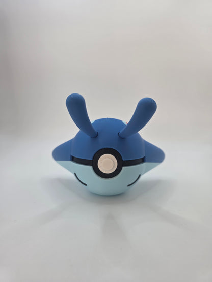 Character Design - 3D Printed Character Ball - Mantyke - Unique Display Collectible.